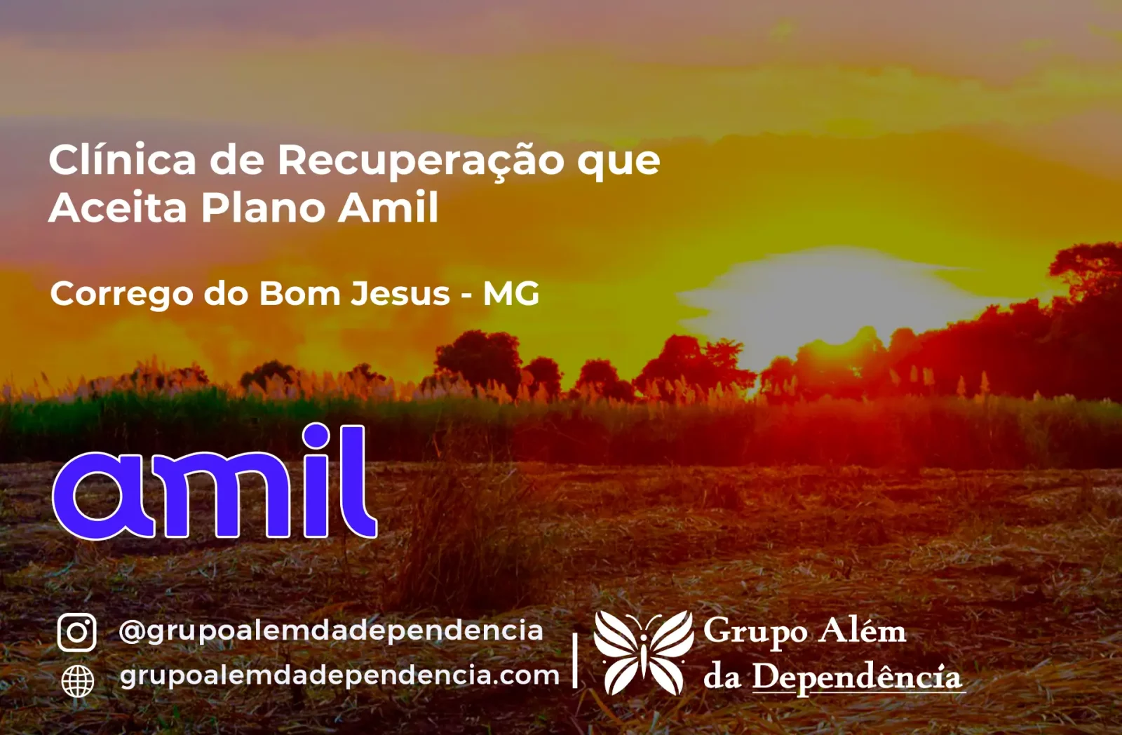 Clínica de Recuperação que Aceita Amil em Córrego do Bom Jesus - MG