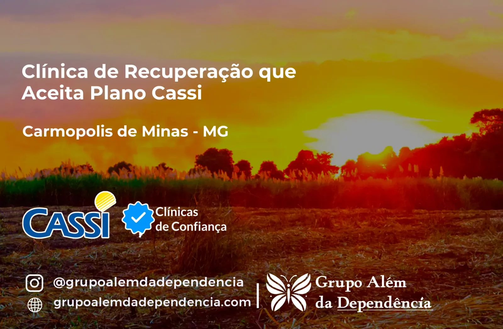 Clínica de Recuperação que Aceita CASSI em Carmópolis de Minas -MG