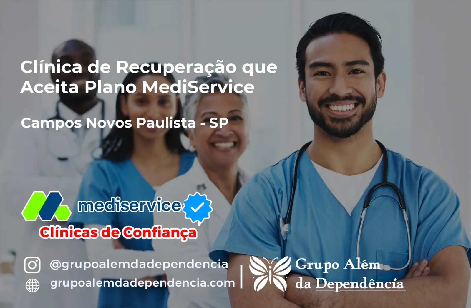 Clínica de Recuperação que Aceita Mediservice em Campos Novos Paulista - SP