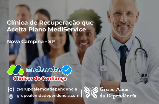 Clínica de Recuperação que Aceita Mediservice em Nova Campina - SP