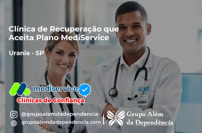 Clínica de Recuperação que Aceita Mediservice em Urânia - SP