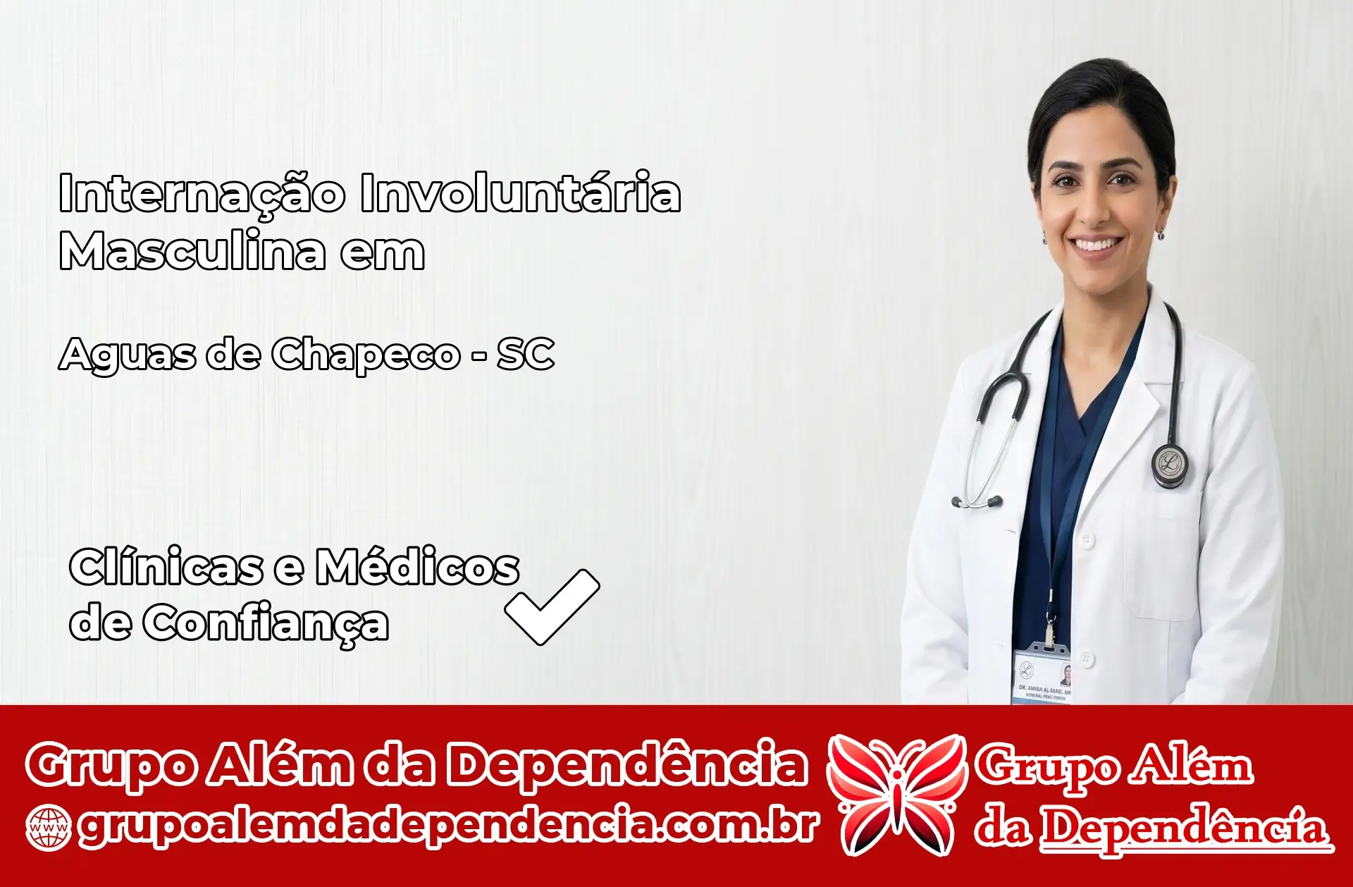 Internação Involuntária Masculina em Águas de Chapecó – SC