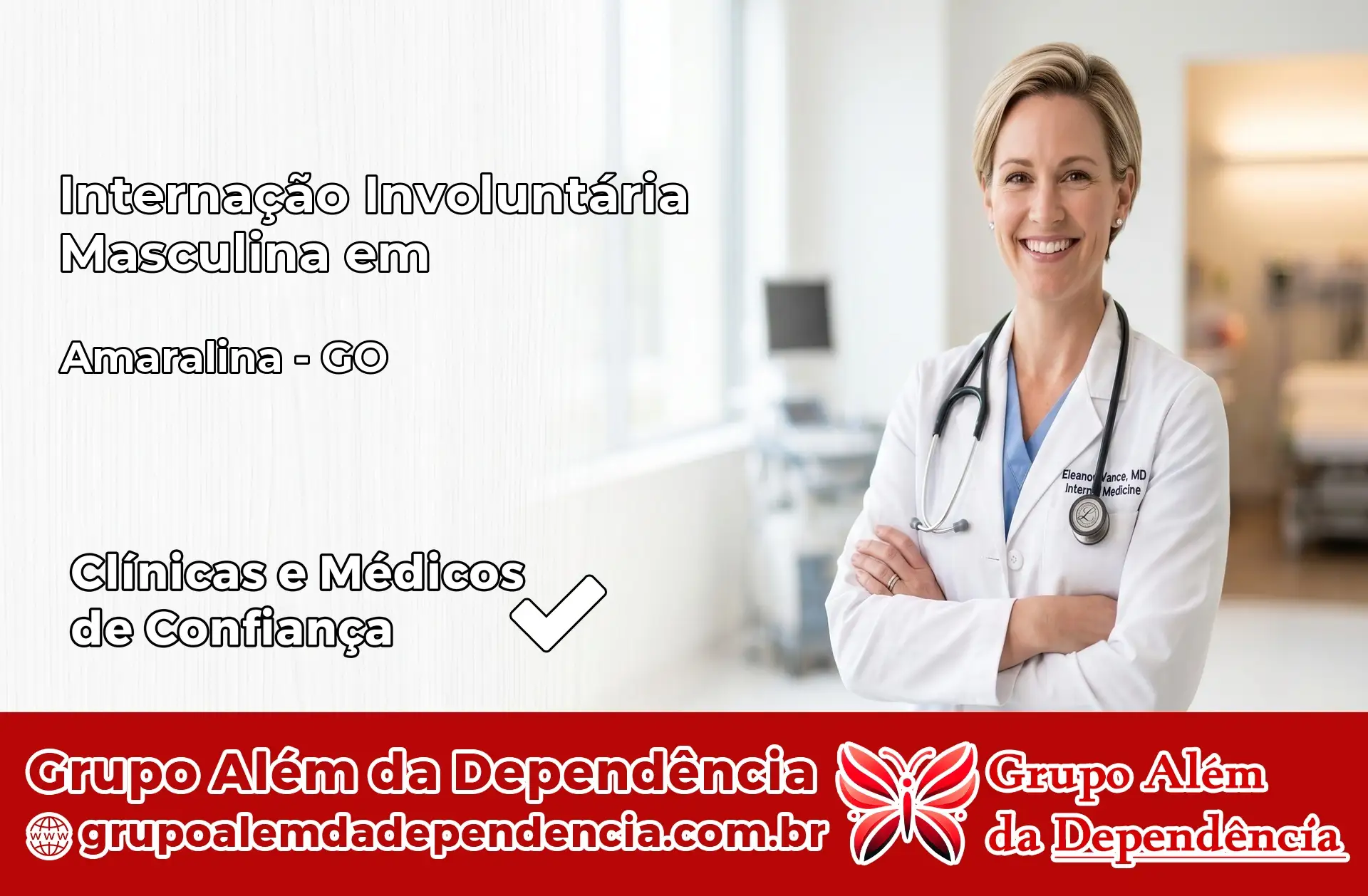 Internação Involuntária Masculina em Amaralina – GO