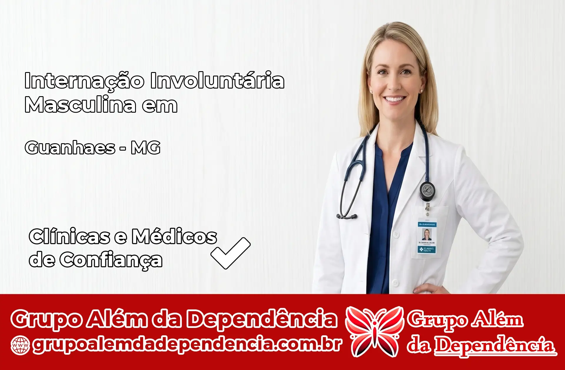Internação Involuntária Masculina em Guanhães – MG
