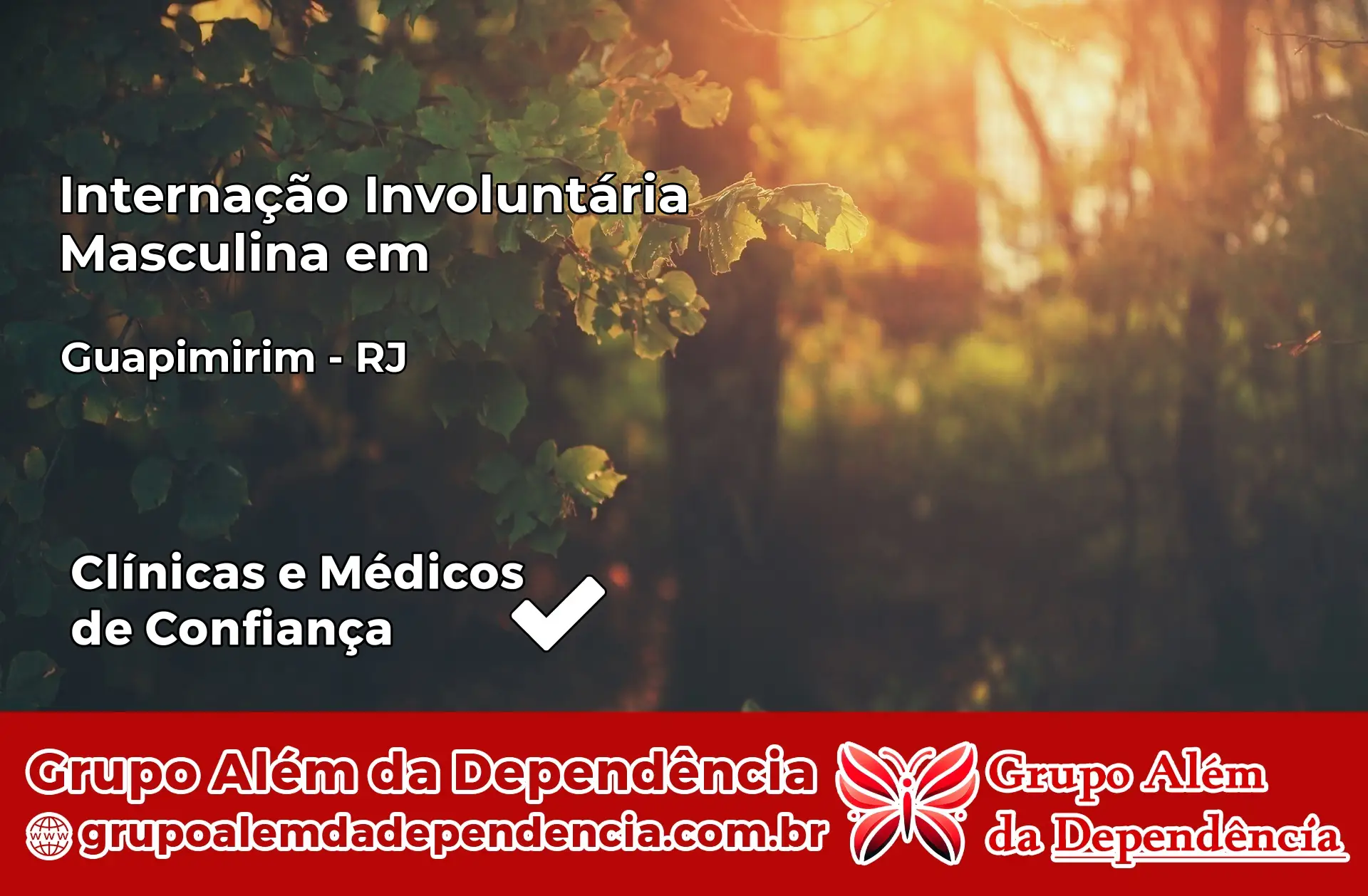 Internação Involuntária Masculina em Guapimirim – RJ