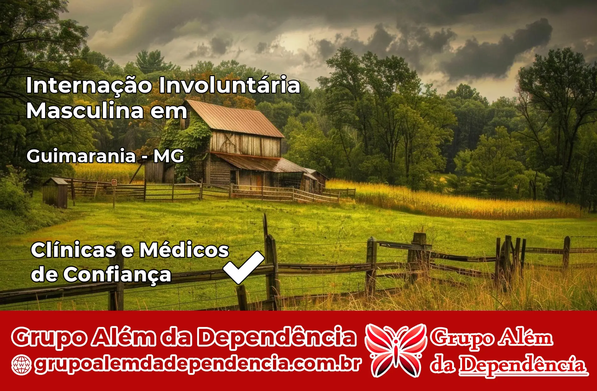 Internação Involuntária Masculina em Guimarânia – MG