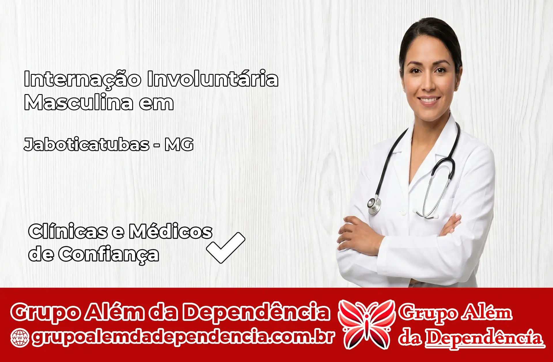 Internação Involuntária Masculina em Jaboticatubas – MG