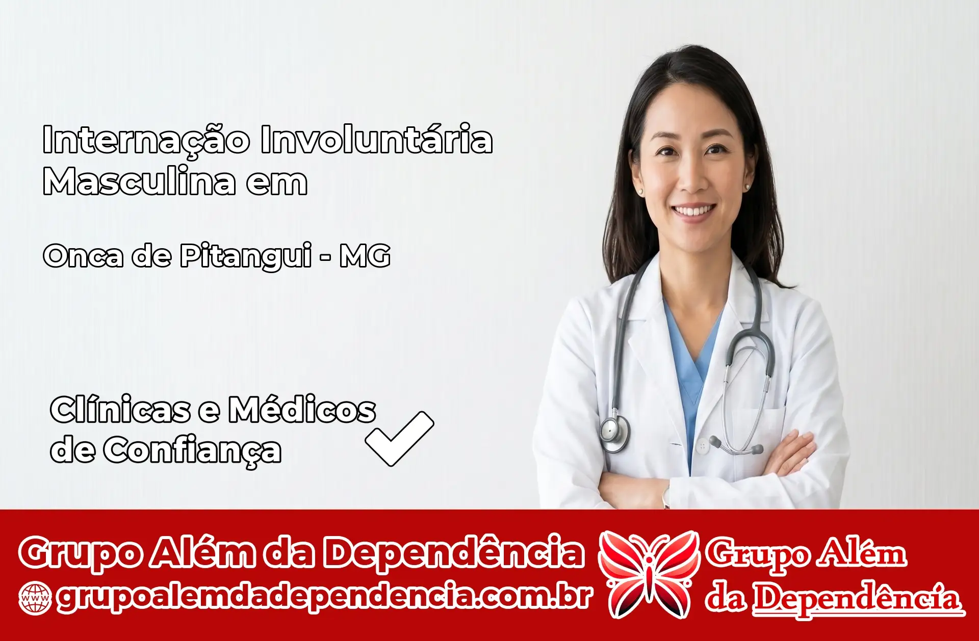 Internação Involuntária Masculina em Onça de Pitangui – MG
