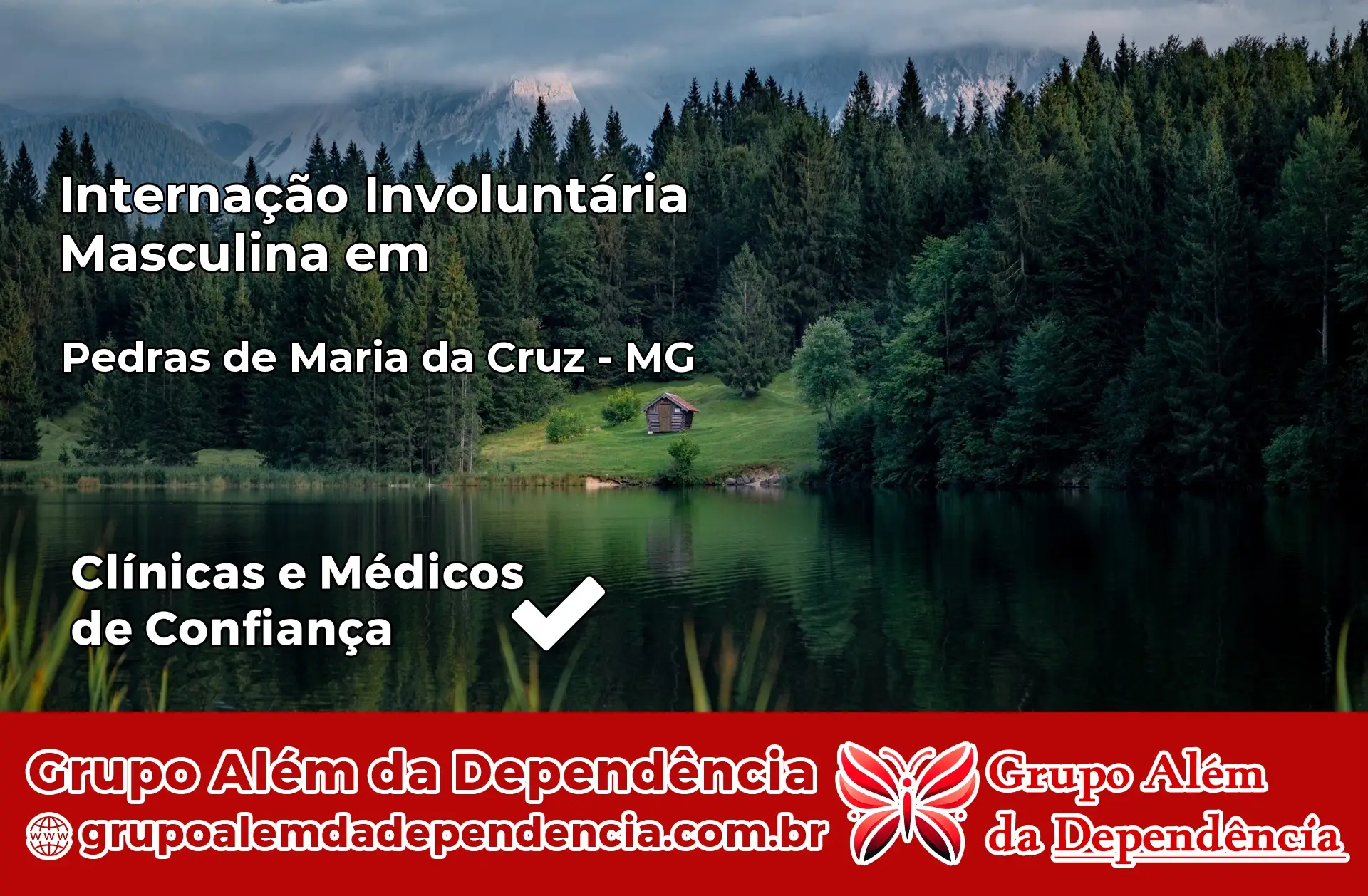 Internação Involuntária Masculina em Pedras de Maria da Cruz – MG