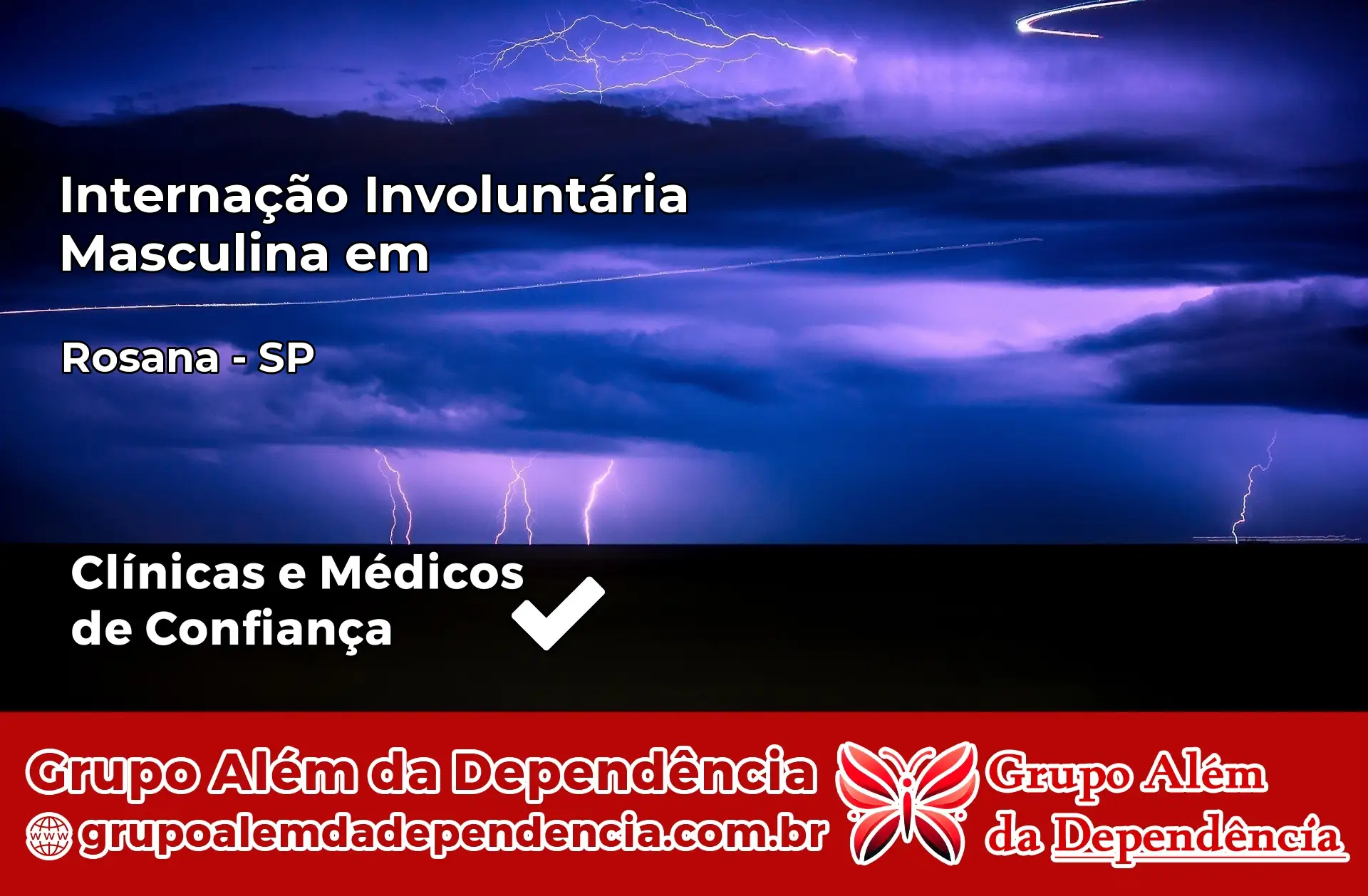 Internação Involuntária Masculina em Rosana – SP