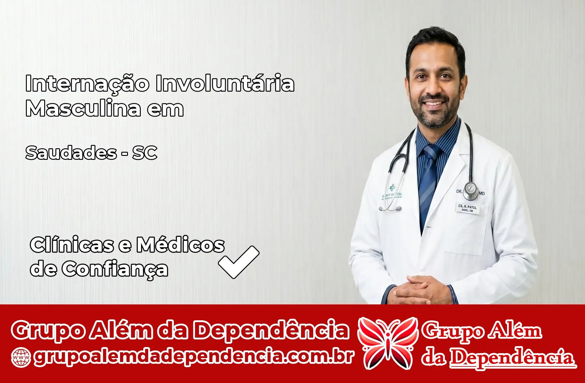 Internação Involuntária Masculina em Saudades – SC