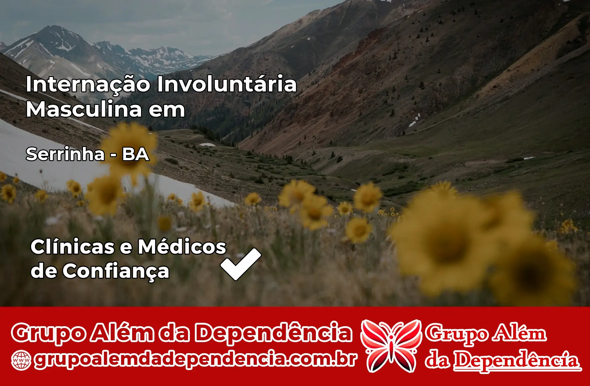 Internação Involuntária Masculina em Serrinha – BA