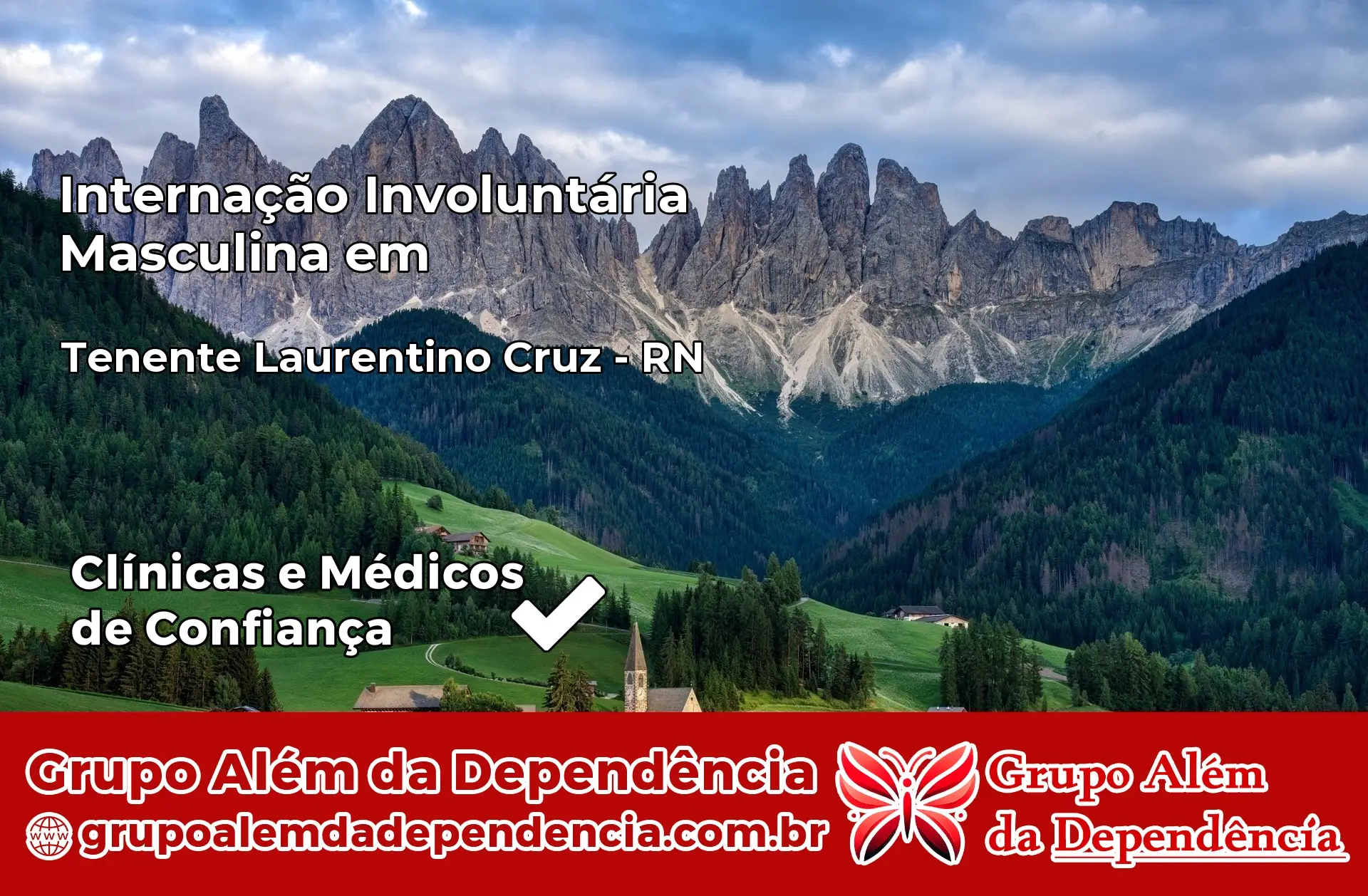 Internação Involuntária Masculina em Tenente Laurentino Cruz – RN