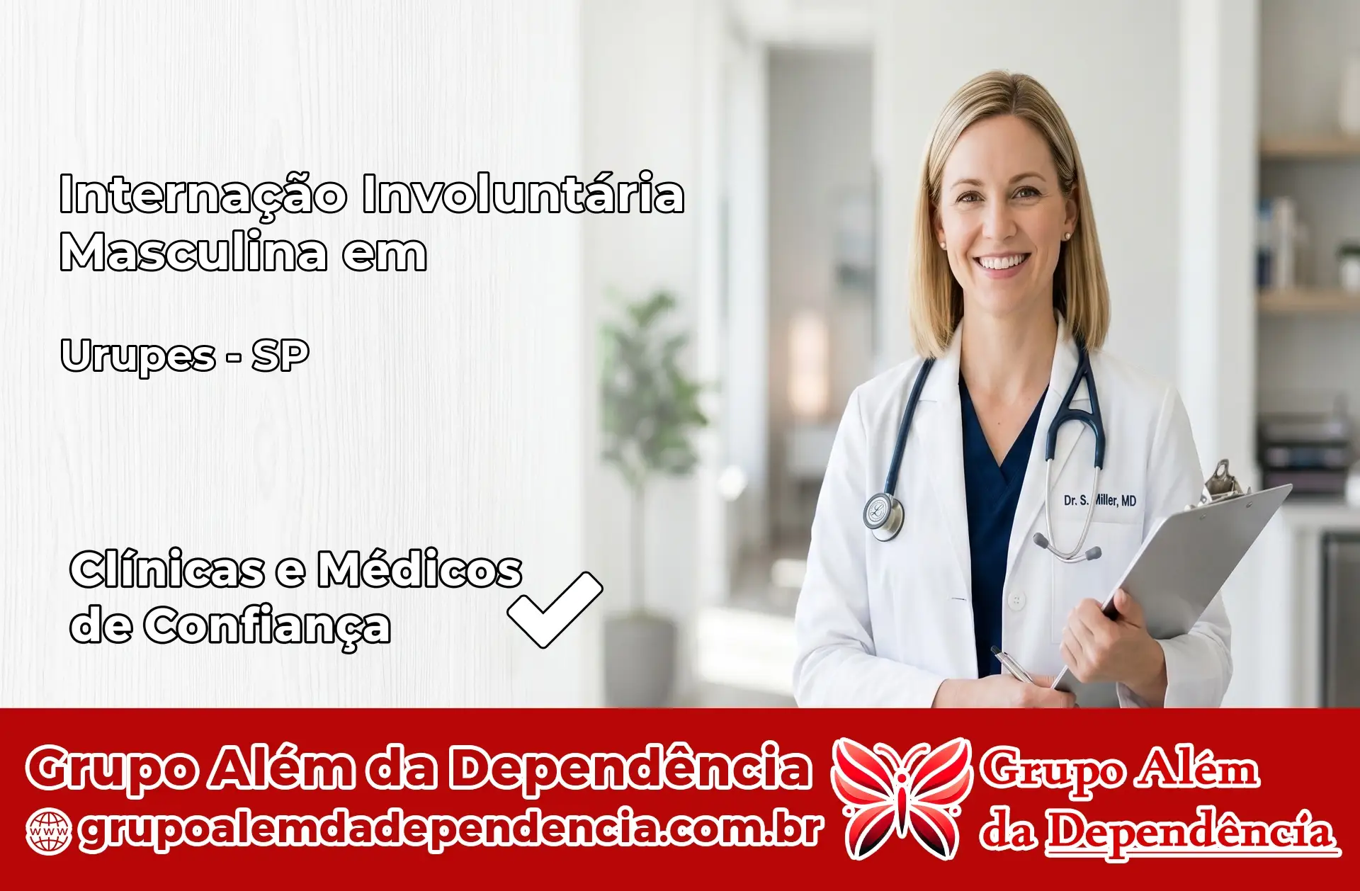 Internação Involuntária Masculina em Urupês – SP